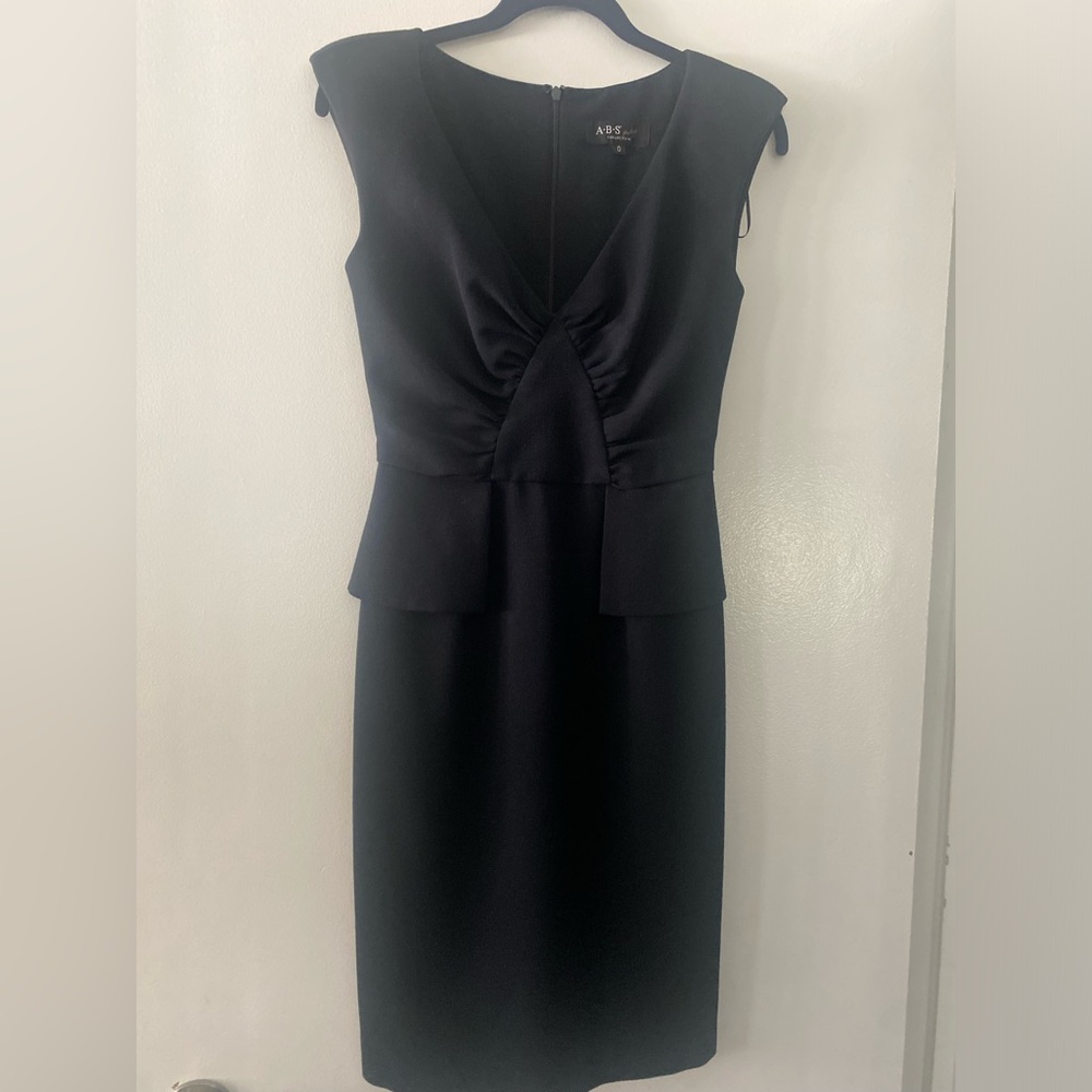 Navy Blue size 0 ABS collection peplum dress
